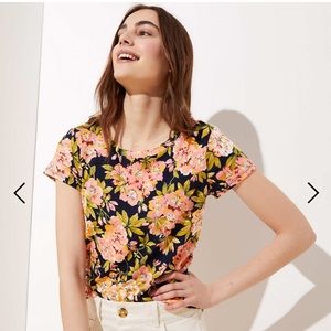 Loft soft floral print T shirt
